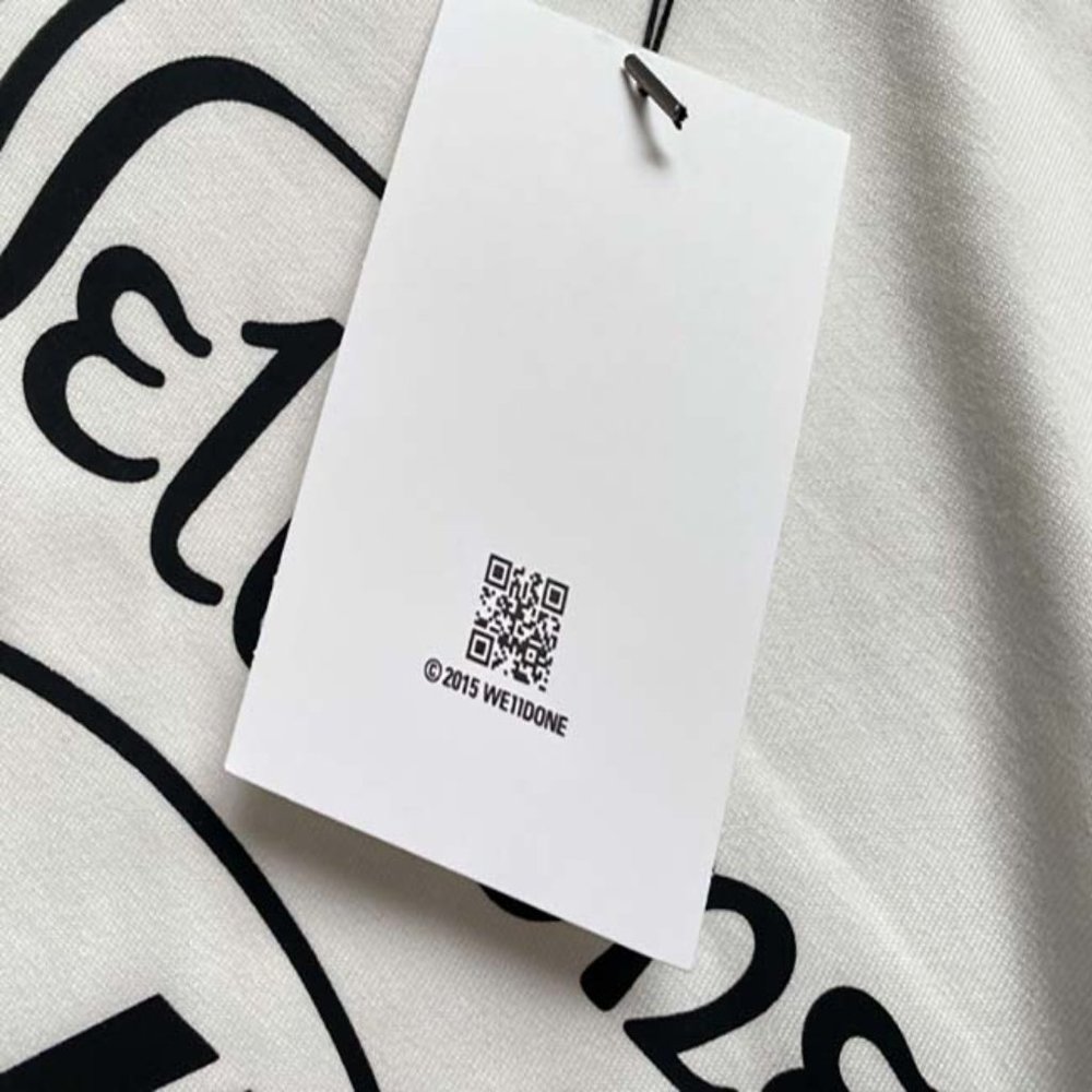 WELLDONE Logo Black & White Panel T-Shirt - White Short Sleeve - Picture 2 of 14